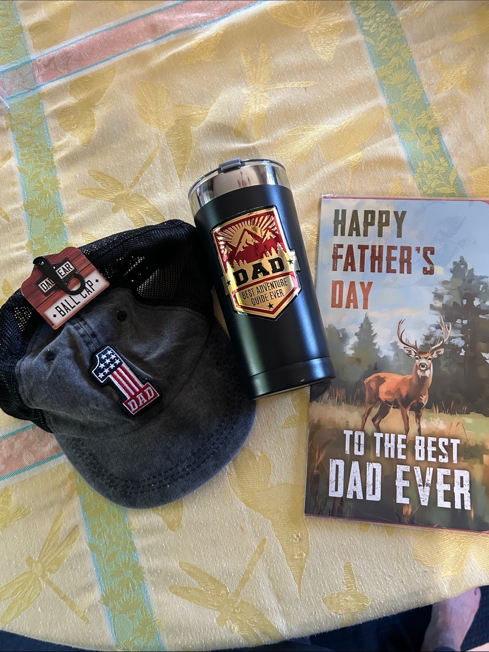 NWT Dad Gear baseball cap,travel mug and Fathers Day card